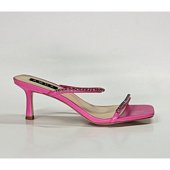 Aqua Women's Lily Slip On Embellished Sandals Pink Size 8.5 (MSRP $138) - Picture 2 of 10